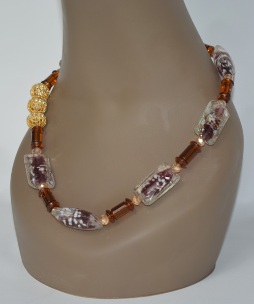 Coffee Necklace - Champagne & Gold