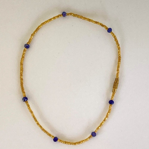 Blueberry Gold Anklet