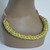 "Cystals" & "Seed" Beads Necklace - Yellow, Green & Pink