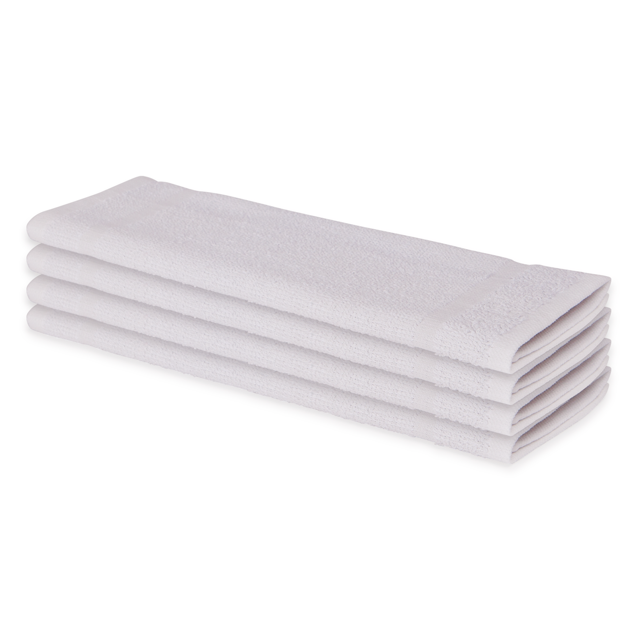 Cotton Huck Towels 12x12 New White
