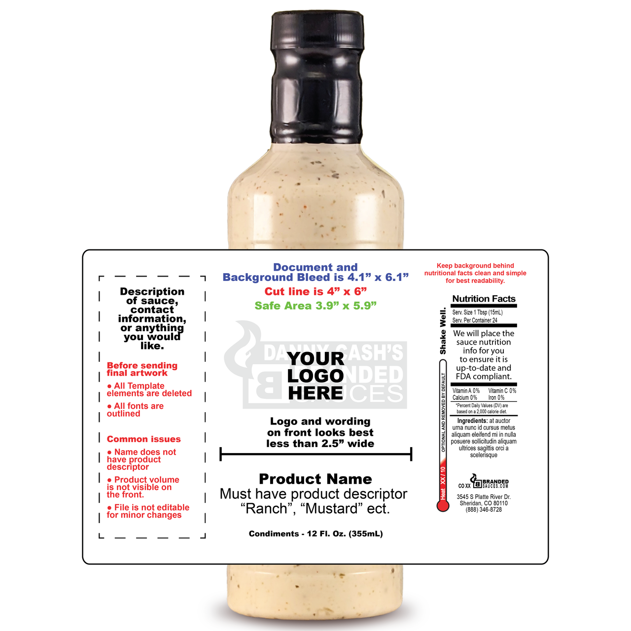 Private Label Habanero Garlic Ranch | Branded Sauces