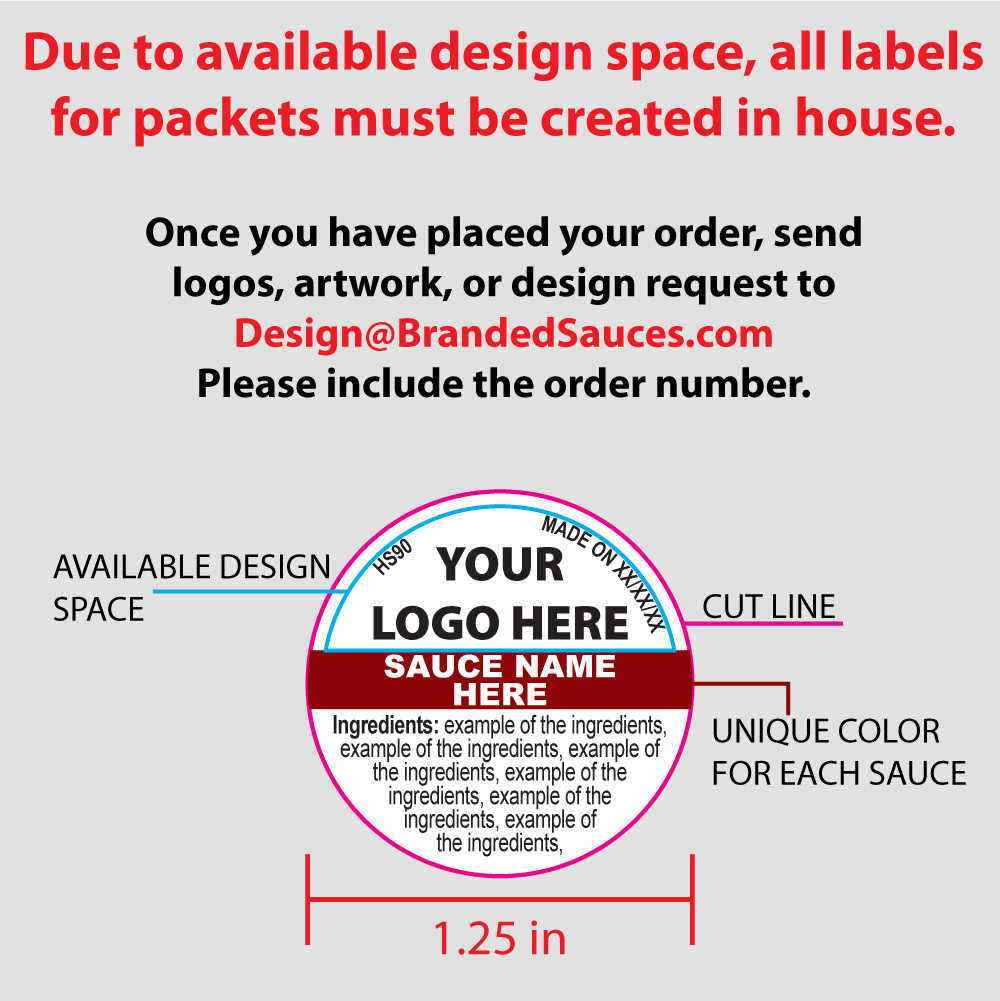 Hot Sauce Packets Pick Your Flavor (200 Packets)