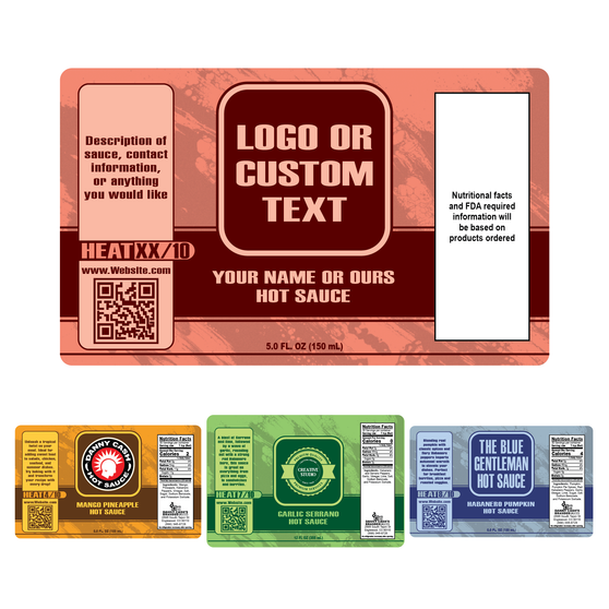Thumbnail image for the Monotone Label Template, showcasing examples.