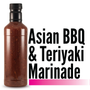 Image displaying the Branded Sauces' Asian BBQ/Teriyaki Marinade bottle against a white background, showcasing the product's vibrant color and featuring the product name in the image, but without a label. Image displaying the Branded Sauces' Asian BBQ/Teriyaki Marinade bottle against a white background, showcasing the product's vibrant color and featuring the product name in the image, but without a label.
