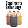 Image displaying multiple Condiment Gallons placed together, featuring the product title on the gallons, demonstrating the bulk packaging solution designed for commercial kitchens and businesses requiring larger quantities of premium hot sauces. Image displaying multiple Condiment Gallons placed together, featuring the product title on the gallons, demonstrating the bulk packaging solution designed for commercial kitchens and businesses requiring larger quantities of premium hot sauces.