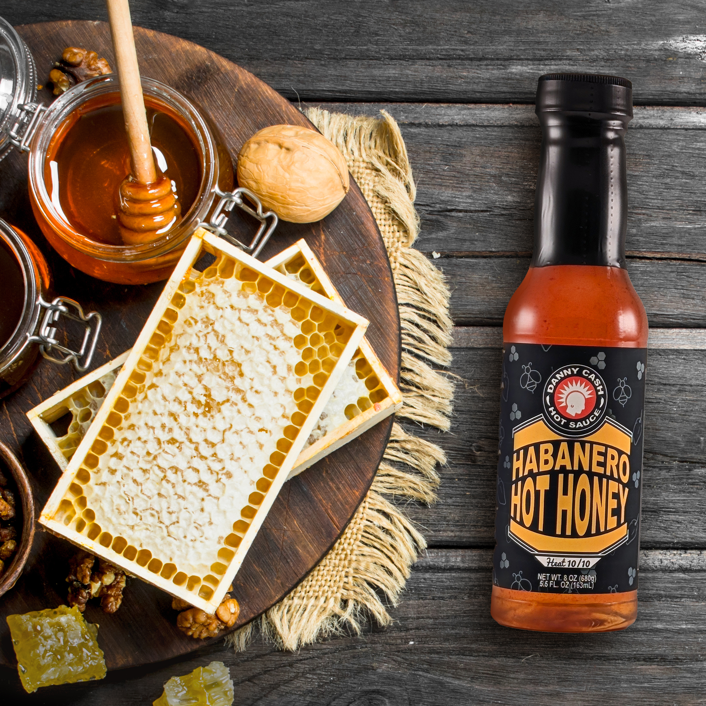 DC85 Danny Cash Habanero Hot Honey - Danny Cash Hot Sauce