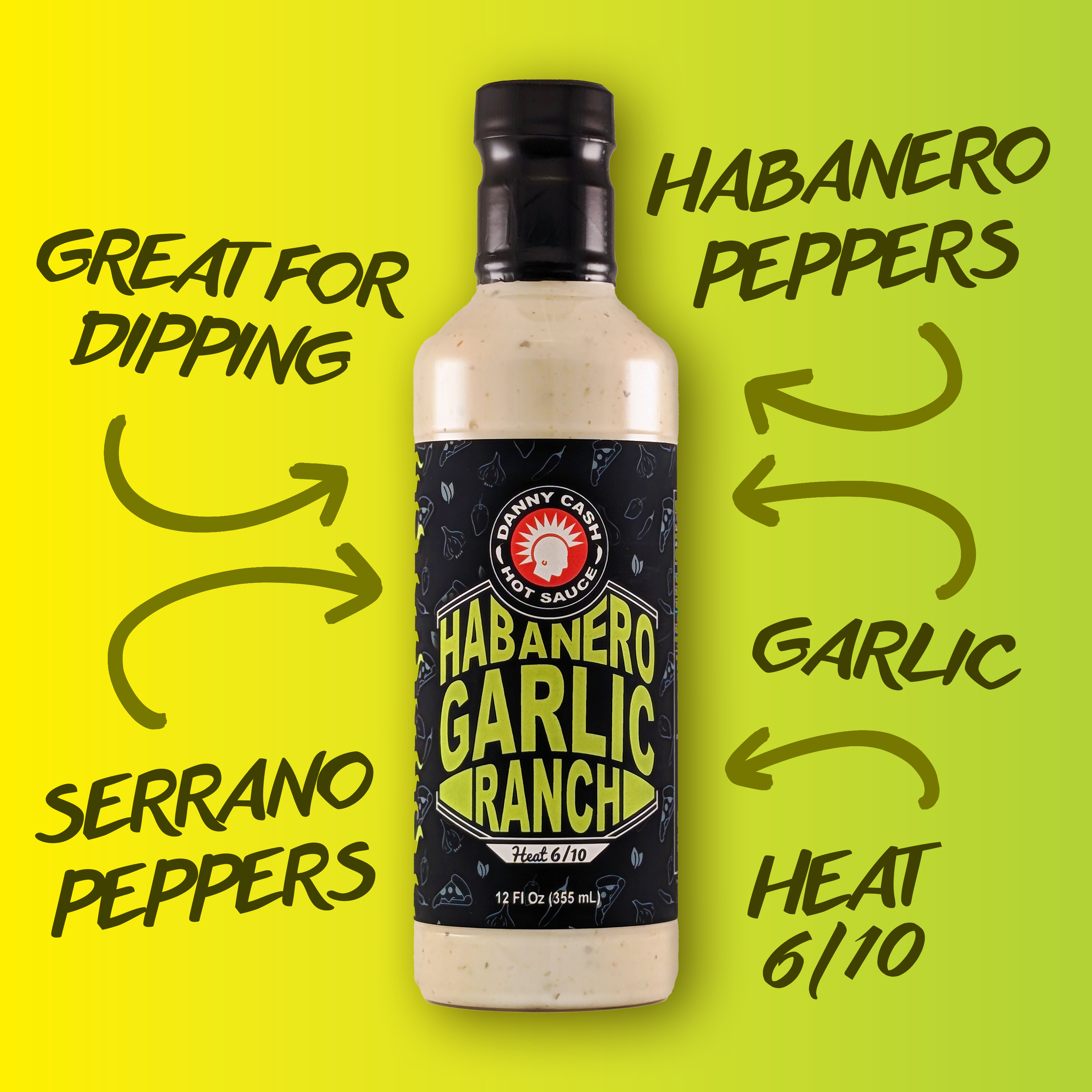 DC38 Danny Cash Habanero Ranch - Danny Cash Hot Sauce