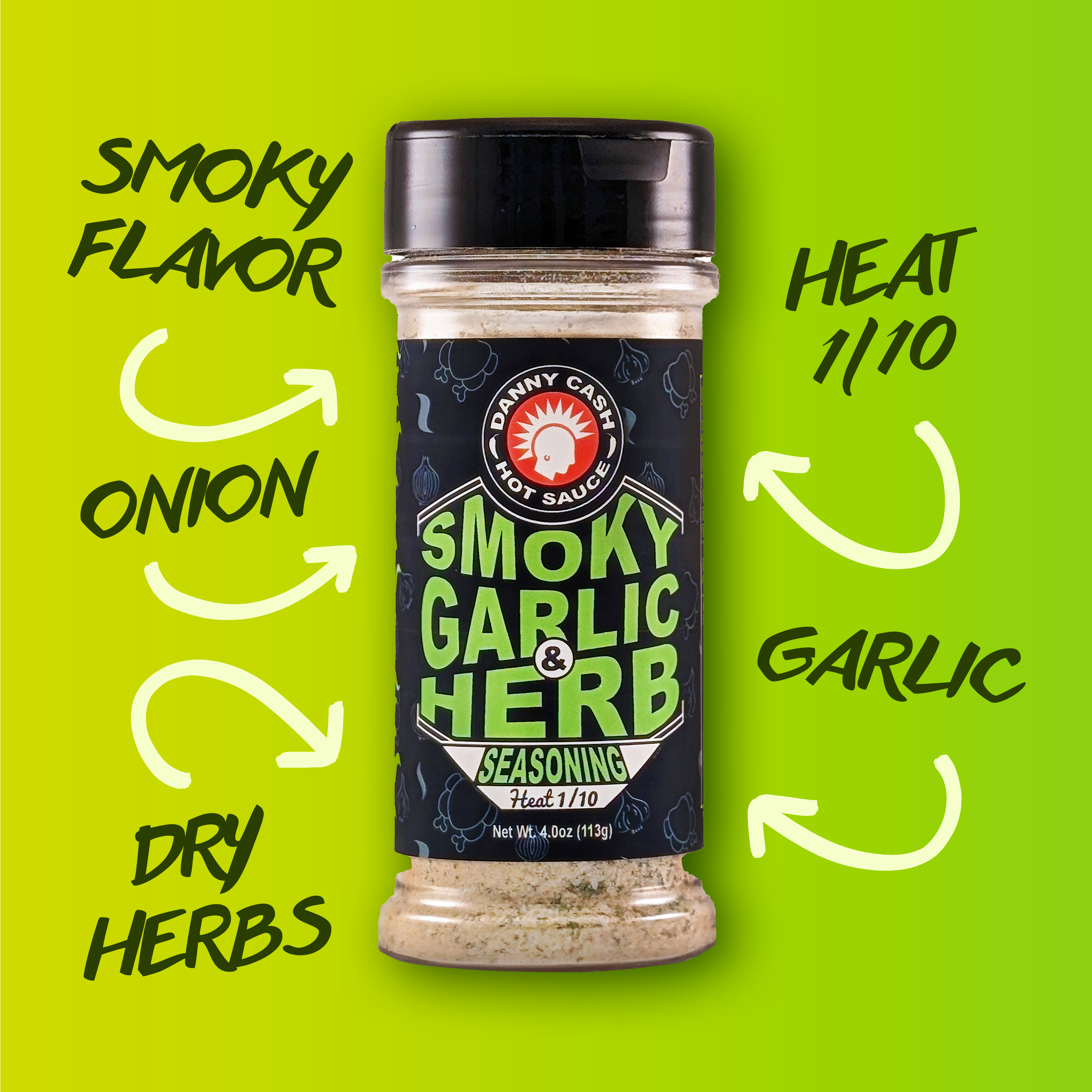DC61 Danny Cash Smoky Herb Seasoning - Danny Cash Hot Sauce