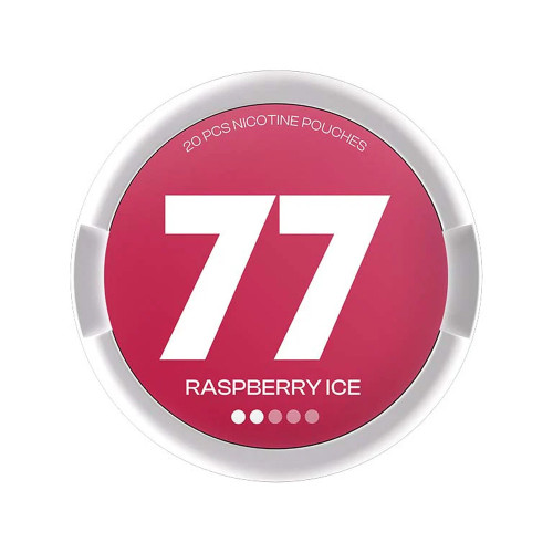 77 Raspberry Ice Nicotine Pouches | Best UK Price