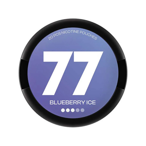 77 Nicotine Pouches Blueberry Ice 10 Pack | Best UK Deal