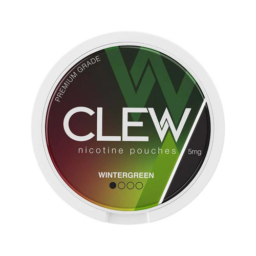 Clew Wintergreen Nicotine Pouches 5mg–20mg | 10 Cans