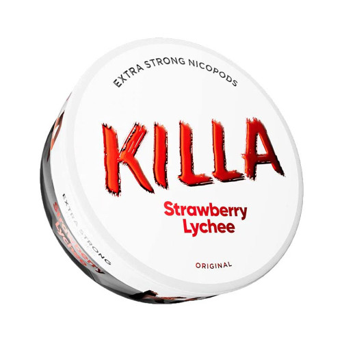 Killa Strawberry Lychee Nicotine Pouches UK Strong