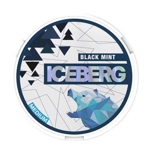 Iceberg Black Mint Nicotine Pouches 10 Cans UK Lowest Price
