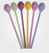 Long Girly Colored Melamine spoons, Set of 6