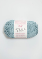Mandarin Petit, Dusty Petrol 6822, 100% cotton yarn from Sandnes Garn, Sandnes Garn from Norway, Sandnes Garn in the US