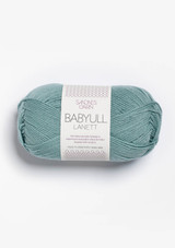 Babyull Lanett Dusty Aqua 6841, Sandnes Garn from Norway, Norwegian yarn, Sandnes Garn in the US