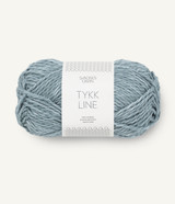 Tykk Line Ice Blue 6531, Sandnes Garn in USA, Bulky Cotton yarn, Bulky cotton linen yarn