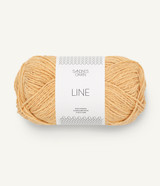 Line, Straw Yellow 2313, Linen Cotton yarn, Line Sandnes Garn, Petite Knit yarn. 