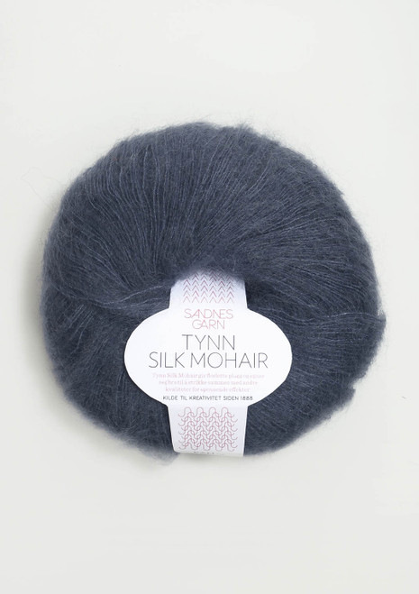 Tynn Silk Mohair, Deep Blue 6081, Sandnes Garn from Norway