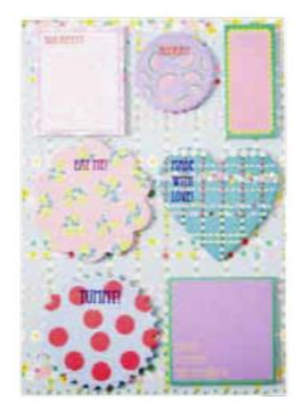 Sticky notes, lunch messages. 7 sticky note pads.