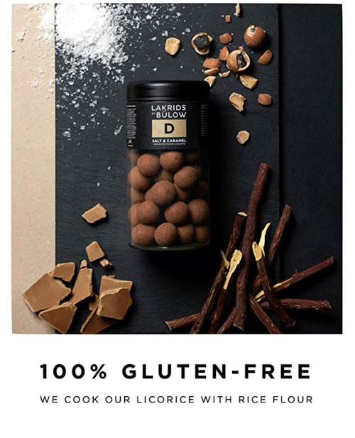 Lakrids by Bulow, Salt and Caramel, Lakrids with Chocolate, Danish Candy