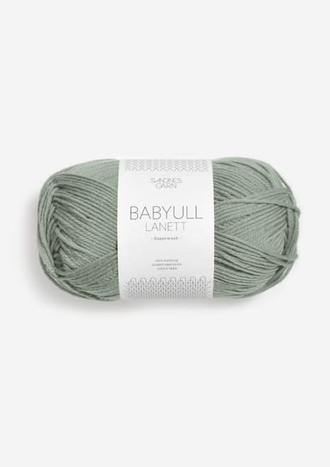 Babyull Lanett, Dusty Light Green 8521, Sandnes Garn from Norway, Norwegian Yarn, Sandnes Garn in the US