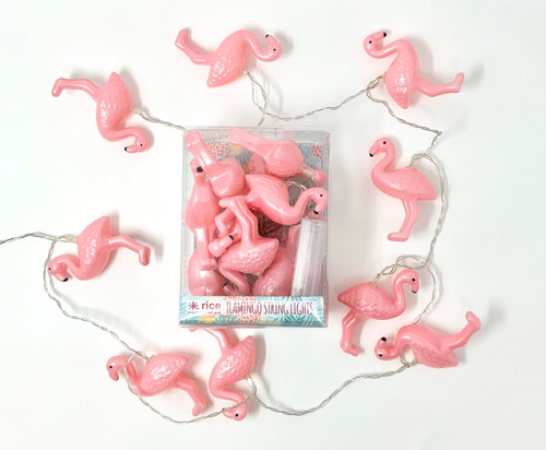 Flamingo Lights, LIGHT-FLAM, Rice.dk party supply, Flamingo battery string light