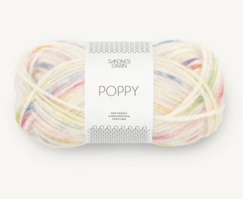 Poppy, Poppy Sandnes Garn, Tutti Frutti 1010, Sandnes Garn in USA, Alpacka cotton yarn, Scandinavian yarn, Petite Knit, Sandnes Garn in Bay Area California
