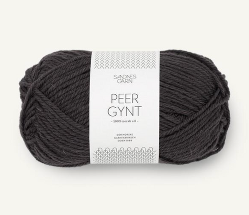 Peer Gynt Bristol black, dark brown wool yarn, Peer Gynt patterns, Petite Knit, Peer Gynt in the US, Norwegian wool