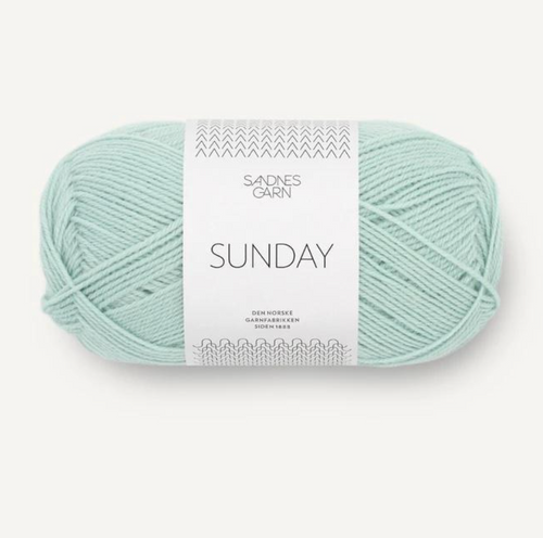 Sunday by Sandnes Garn, Sandnes Garn in the US, Thin Merino Wool, Sunday Knitting Patterns, Petite Knit, Sunday Blue Fog, Light Blue Merino Wool Yarn