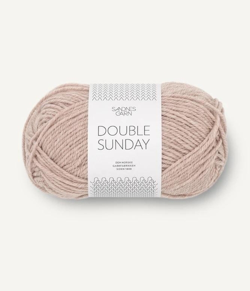  Double Sunday, Beige Heather 2650, petite knit, Sandnes Garn
