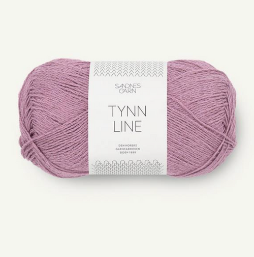 Tynn Line, linen and cotton blend yarn , Sandnes Garn in the US, Sandnes Garn linen yarn, Sandnes Garn cotton yarn, summer knitting, light weight yarn, Rose Lavender tynn line yarn with linen content