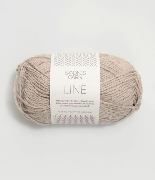 Line Light Beige, Sandnes Garn Line, Plant based yarn, cotton, linen blend. Sandnes Garn in USA, Petite Knit