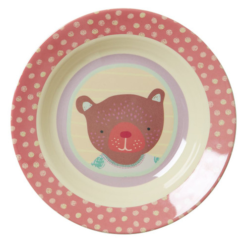 Kids Melamine Bowl, Girl Camper