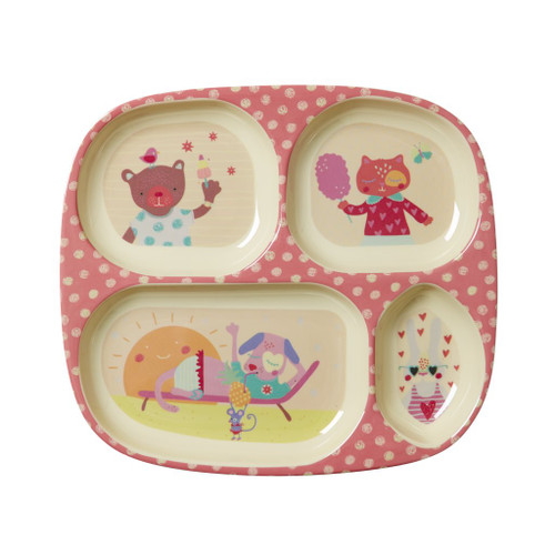 Kids 4 Room Plate, Girl Camper print