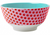 Large Melamine two tone bowl, RED STAR print, By Rice.dk