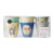 6 melamine cups with boy camper print, danish design by Rice.dk