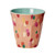 Melamine Medium cup with Coral Dapper Dots print from Rice.dk
