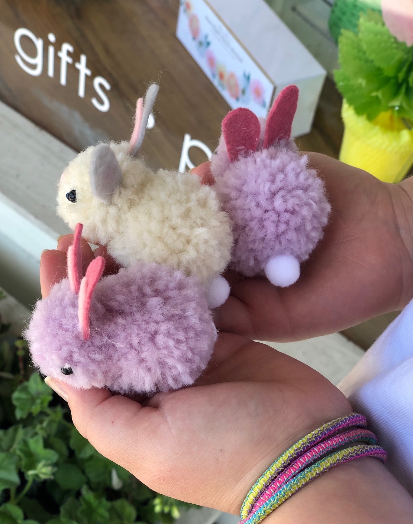 Pompom bunny babies diy, crafting kit