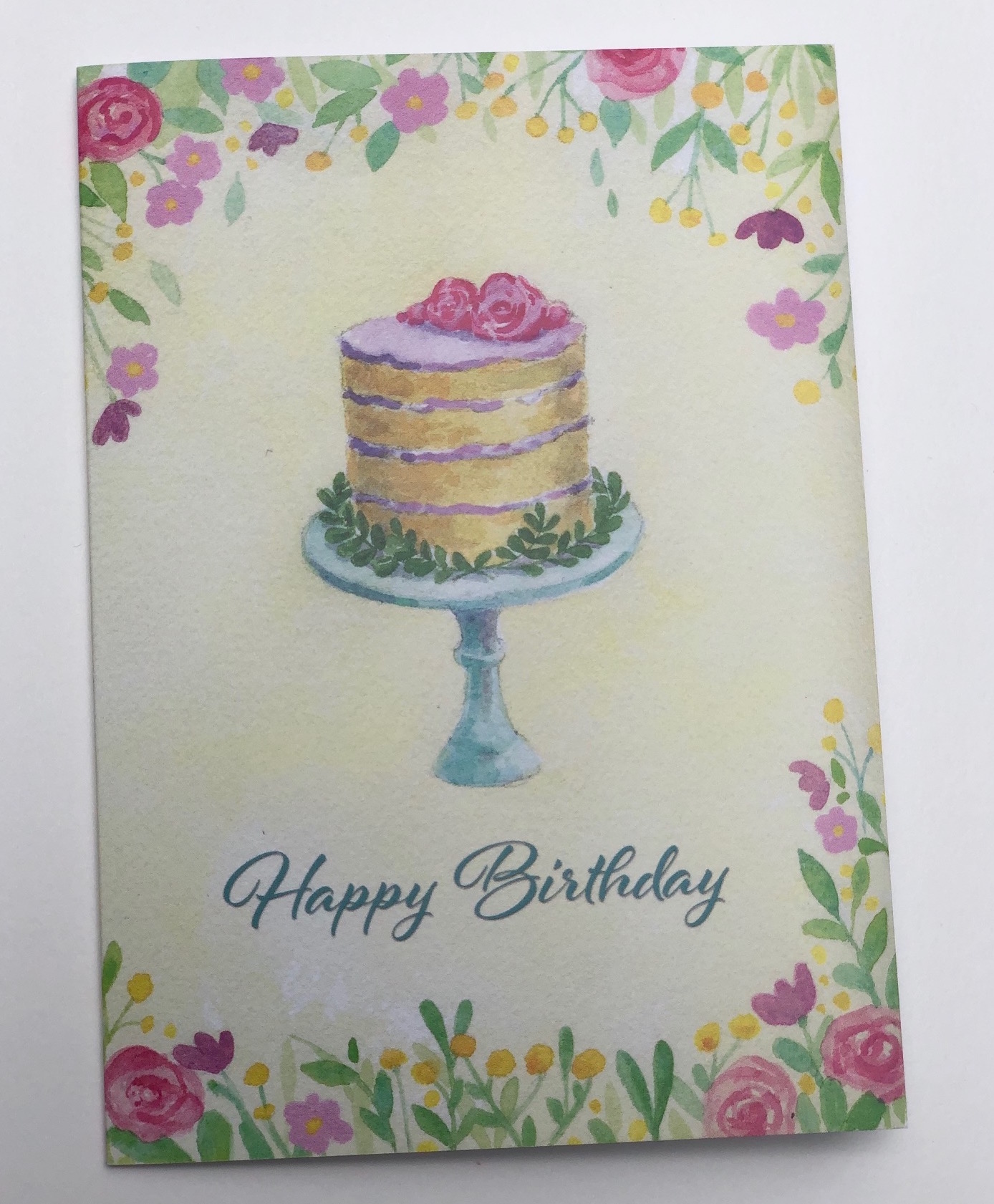 Happy Birthday' Cake Greeting Card – The Little Things in Life