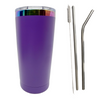 Rainbow Purple Tumbler with Metal Straw