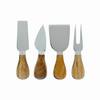 White Marble / Acacia Serving Board Set With Utensils