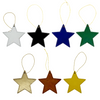 Star Leatherette Ornaments