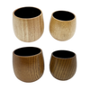 Charred Wood Whiskey Cups