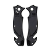 Metal handle pocketknife replacement handles (Pair)