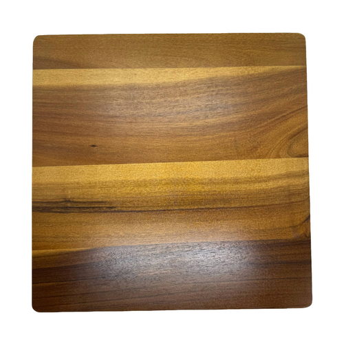 14"x14"x.5" Square Acacia Flat Cutting Board, No Handle