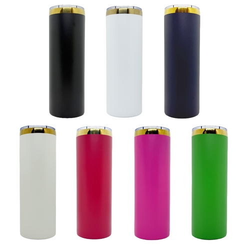 Gold Plated 20 oz Skinny Tumblers