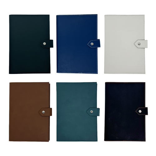 Laser Safe Leatherette Notebooks with Clasp