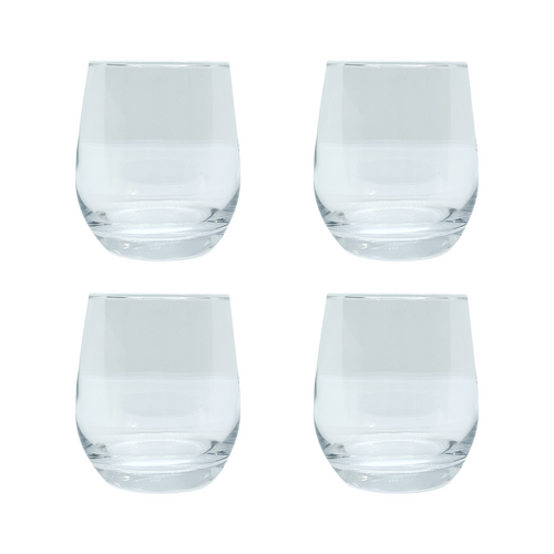 12oz Stemless Wine Glasses, 4pcs 12oz Stemless Wine Glasses, 4pcs