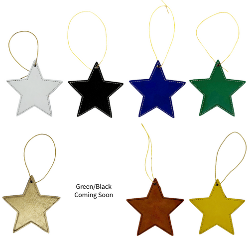 Star Leatherette Ornaments